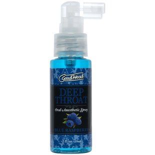 Спрей для мінета - Doc Johnson GoodHead Deep Throat Spray - Blue Raspberry (59 мл) SO9854 фото