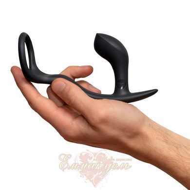 Anal plug with an erection ring - Fun Factory BOOTIE RING slate SX0972 &mdash; photos