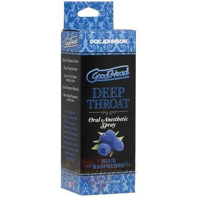 Blowjob Spray - Doc Johnson GoodHead Deep Throat Spray - Blue Raspberry (59 ml) SO9854 &mdash; photos
