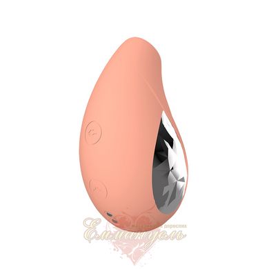 Vacuum clitoral stimulator with vibration - Chisa Kissen Aria, silicone, beige