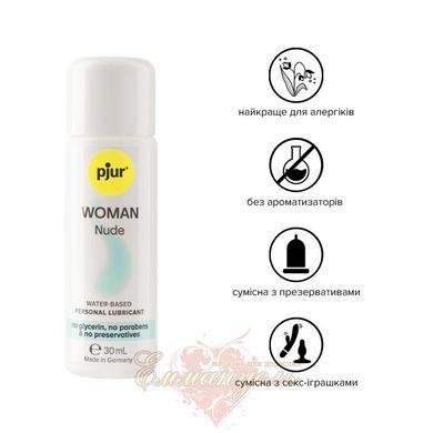 Water-based lubricant Pjur Woman Nude 30 ml, free from preservatives, parabens and glycerin PJ11850 &mdash; photos