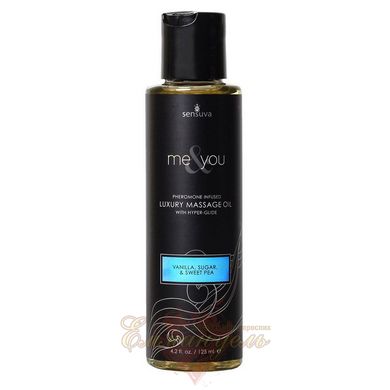 Massage oil - Sensuva Me&You Vanilla, Sugar & Sweet Pea (125 мл)) with pheromones