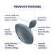 Anal vibrating plug Satisfyer Booty Absolute Beginners 4 for beginners, insertion part 3 cm SX0545 - photos (3