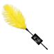 Ostrich Feather Tickler - Art of Sex - Puff Peak, yellow color