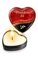 Massage candle heart - Plaisirs Secrets Bubble Gum (35 мл)