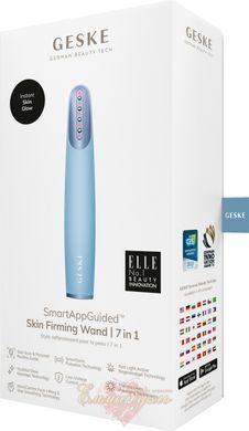 Прибор для укрепления кожи GESKE Skin Firming Wand 7в1 aquamarine, тонизация лица HB0426 фото