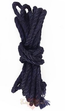 Джутовая веревка BDSM 8 метров, 6 мм, цвет синий