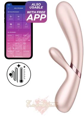 Heated Smart Rabbit Vibrator - Satisfyer Hot Lover Nude