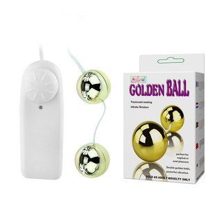 Vaginal beads - Golden Balls, two vibrators, multispeed, 2AA batteries,ABS 6603BI0310 &mdash; photos