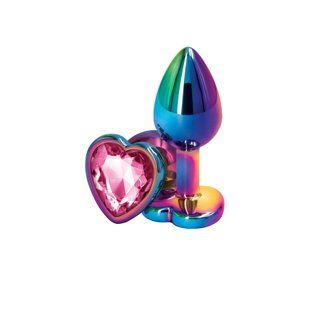 NS Novelties Rear Assets Multicolor Heart Small Pink Anal Plug with Heart SX4365 &mdash; photos