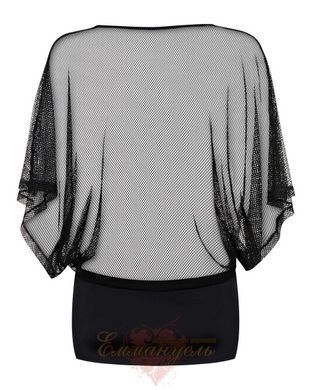 Sexy black mesh dress Obsessive Punker dress L/XL with thong 410923 &mdash; photos