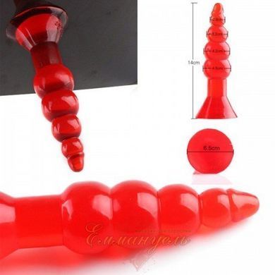 Anal Tube - Butt Plug PVC, red 6603BI0583 &mdash; photos