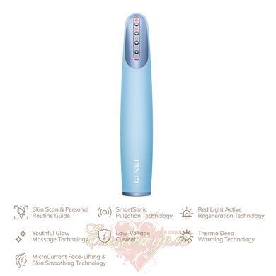 Прибор для укрепления кожи GESKE Skin Firming Wand 7в1 aquamarine, тонизация лица HB0426 фото