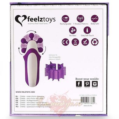 Стимулятор с имитацией оральных ласк FeelzToys - Clitella Oral Clitoral Stimulator Purple SO5066 фото