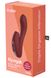 Rabbit vibrator with vacuum stimulation - Chisa Kissen Nymph, silicone, red, 18 x 3.7 cm