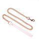 Liebe Seele White & Pink Fairy Goat leather collar with leash SX2826 - photos (3