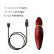 Вибратор 2в1 с язычком Zalo Hero Wine Red, кристалл Swarovski SO6659 фото 6