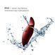 Вибратор 2в1 с язычком Zalo Hero Wine Red, кристалл Swarovski SO6659 фото 5