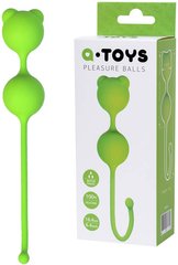 Вагинальные шарики - A-Toys by TOYFA Meeko, силикон, зеленый, 16,4 см, Ø 2,7 см