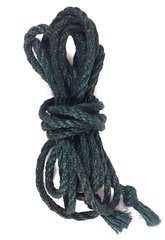 Джутовая веревка BDSM 8 метров, 6 мм, цвет зеленый
