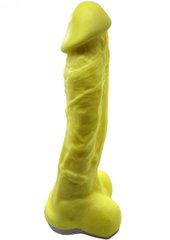 Крафтовое мыло-член с присоской Чистый Кайф Yellow size XL натуральное