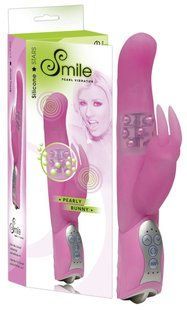 Вібратор - Smile Pearly Bunny, розовый 61325730940000 фото