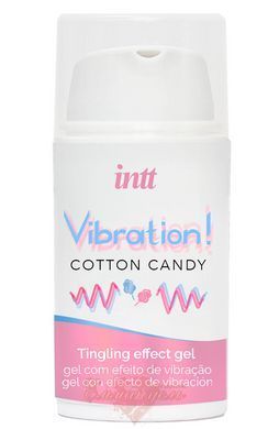 Жидкий вибратор - Intt Vibration Cotton Candy (15 мл) SO9812 фото