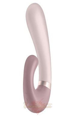 Смарт вибратор-кролик с подогревом - Satisfyer Heat Wave Mauve