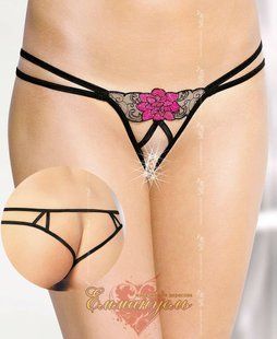 Женские стринги - G-String 2448, black, S/L 5591244810 фото