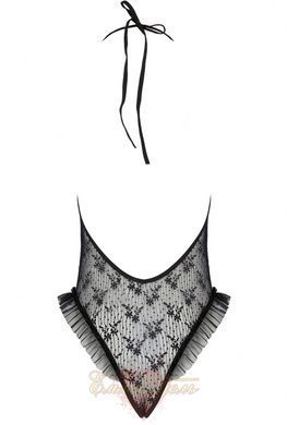 Боди монокини - OTAVIA BODY black L/XL Passion EL15701 фото
