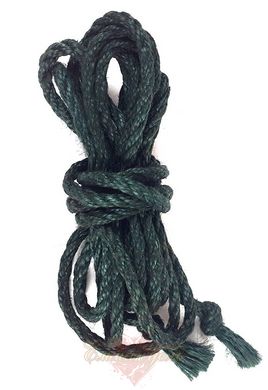 Джутова мотузка BDSM 8 метрів, 6 мм, колір зелений