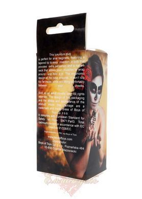 Анальна пробка з кристалом Clear S &ndash; металева, срібляста, розмір S 62530064-00146 фото