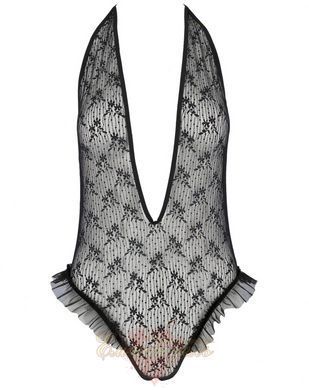 Боди монокини - OTAVIA BODY black L/XL Passion EL15701 фото
