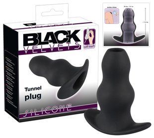 Анальня пробка - Black Velvets Tunnel Plug 61325324100000 фото