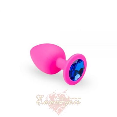 Butt plug - Pink Silicone Sapphire, M
