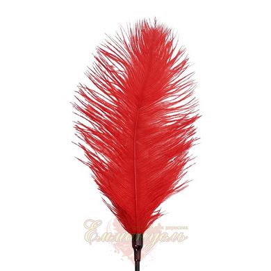 Щекоталка со страусиным пером - Art of Sex - Puff Peak, цвет Красный