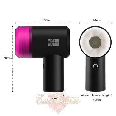 OTOUCH MACHO WORK 2 Glans Masturbator &ndash; Suction & Tapping Male Trainer with 10 Modes SX2421 &mdash; photos