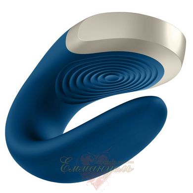 Smart vibrator for couples - Satisfyer Double Love (Blue)