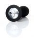 Jewellery Silicone Black Plug M Clear 62530064-00153 - photos (2