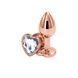 Анальная пробка NS Novelties Rear Assets - Rose Gold Heart - Small - Clear SX4367 фото 1