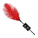 Ostrich Feather Tickler - Art of Sex - Puff Peak, Color: Red