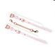 Handcuffs Liebe Seele White & Pink Fairy Goat Leather SX2827 - photos (2