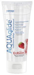 Оральний лубрикант - AQUAglide Erdbeer 100 Gleit-Gel 71326171990000 фото