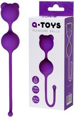 Вагинальные шарики - A-Toys by TOYFA Meeko, силикон, фиолетовые, 16,4 см, Ø 2,7 см
