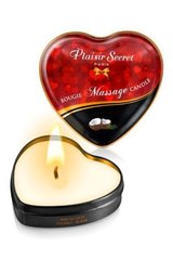 Масажна свічка сердечко - Plaisirs Secrets Coconut (35 мл)