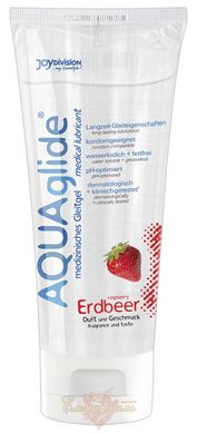Оральний лубрикант - AQUAglide Erdbeer 100 Gleit-Gel