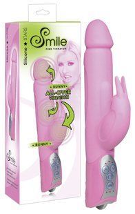 Hi-tech вібратор - Smile Bunny Pink Vibrator 61325731080000 фото