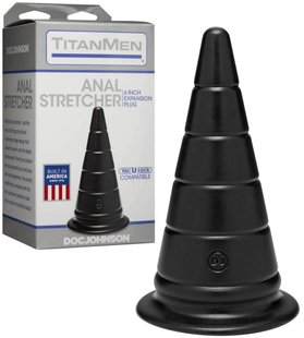 Анальный стимулятор - Doc Johnson TitanMen - Anal Stretcher 6 Inch Plug, диаметр 6,6 см