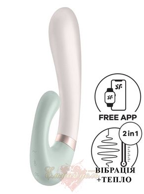 Smart heated rabbit vibrator - Satisfyer Heat Wave Mint