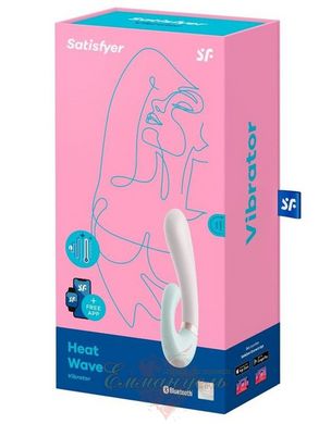 Смарт вібратор-кролик із підігрівом - Satisfyer Heat Wave Mint